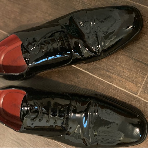 Hugo boss mens 8.5 dress shoe patent leather main image 7